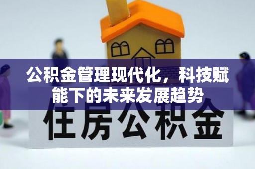 英德公积金管理现代化，科技赋能下的未来发展趋势